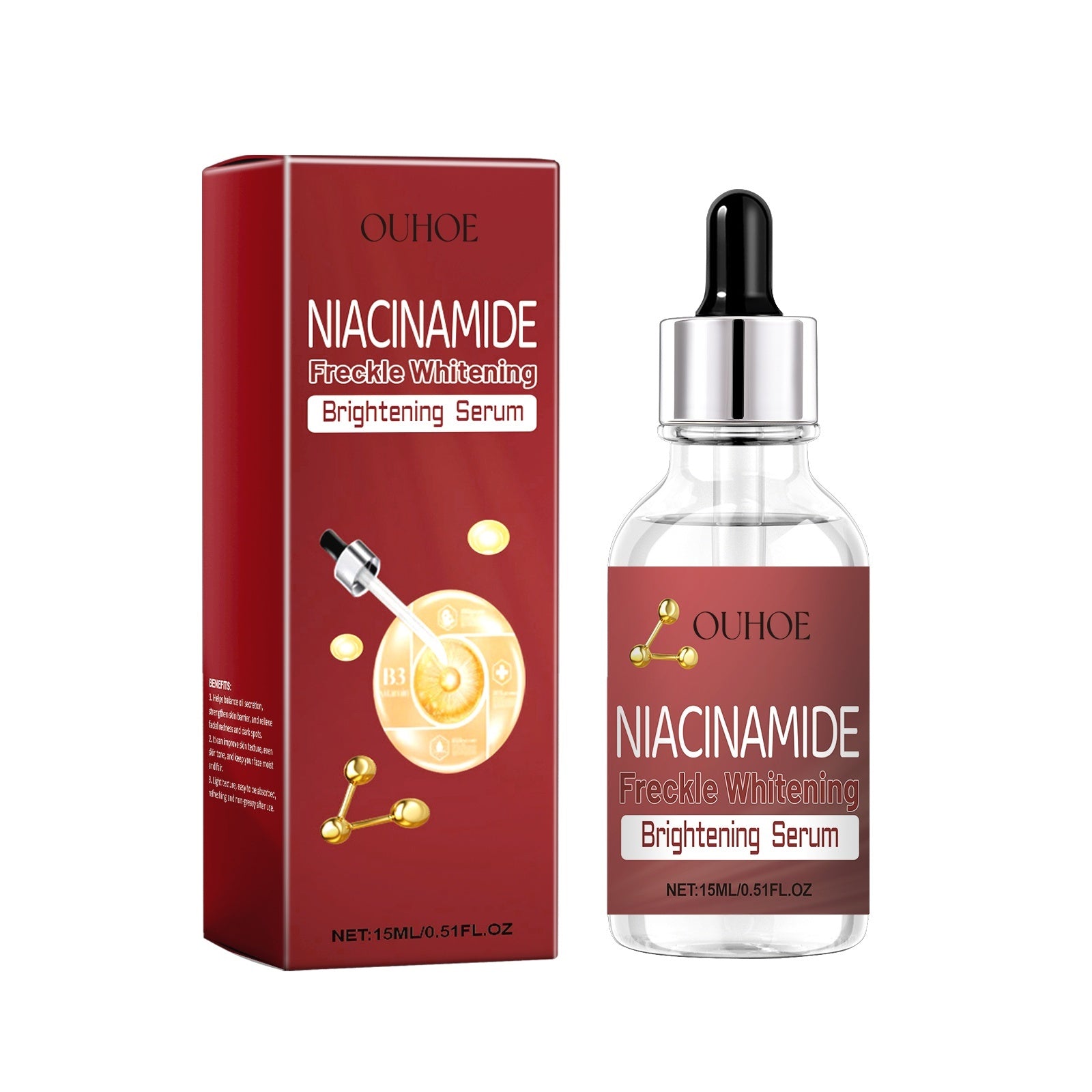 Sérum éclaircissant et blanchissant pour les taches de rousseur