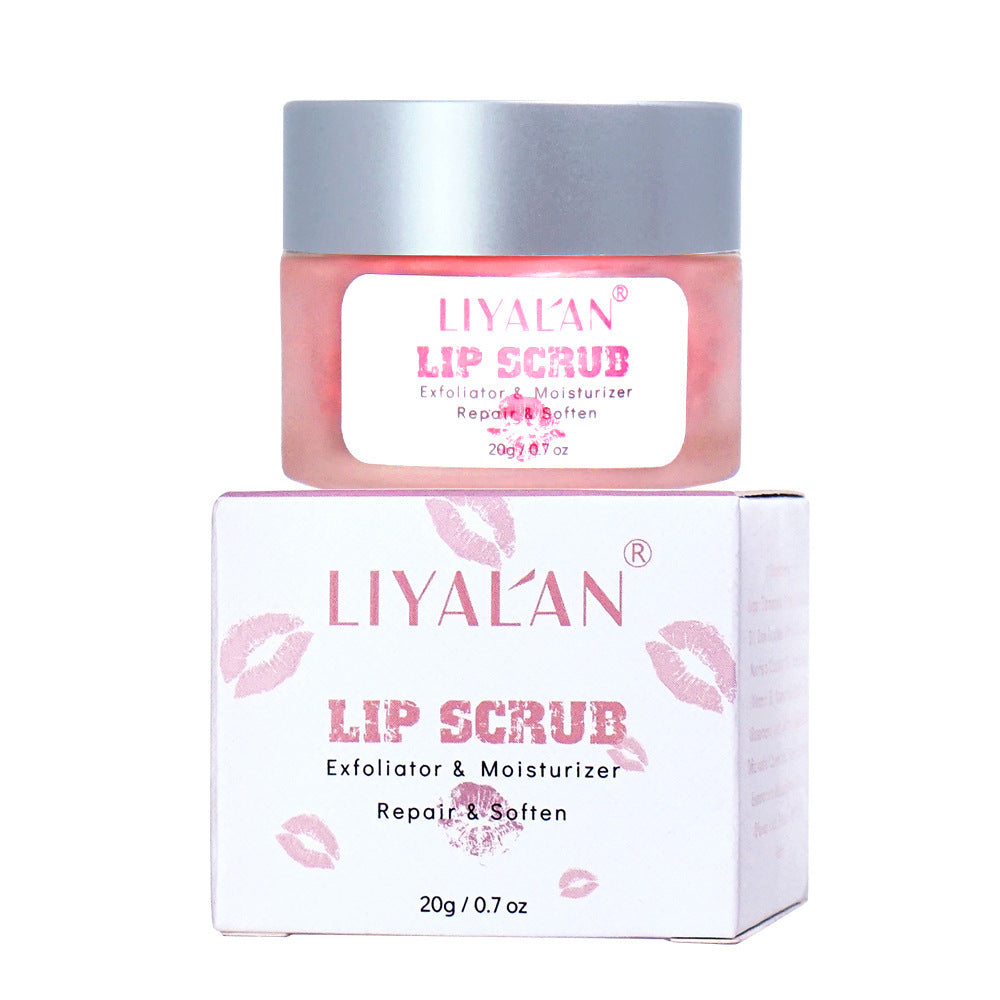 Crème exfoliante douce pour les lèvres à la fraise