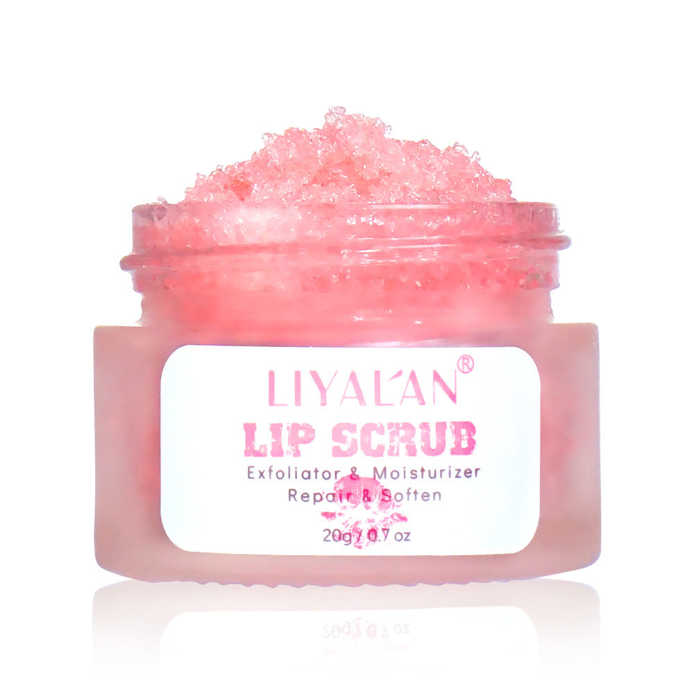 Crème exfoliante douce pour les lèvres à la fraise