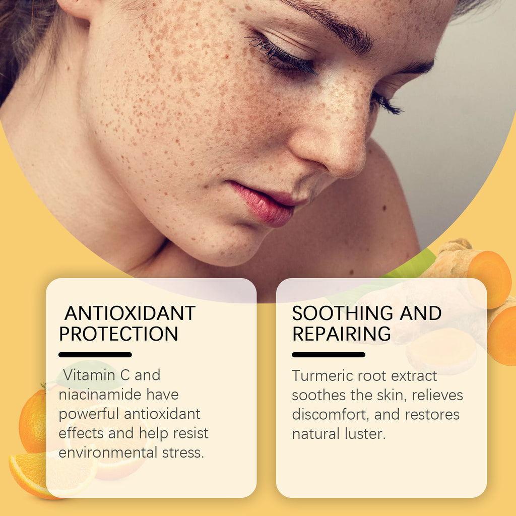 Huile éclaircissante à la vitamine C et au curcuma