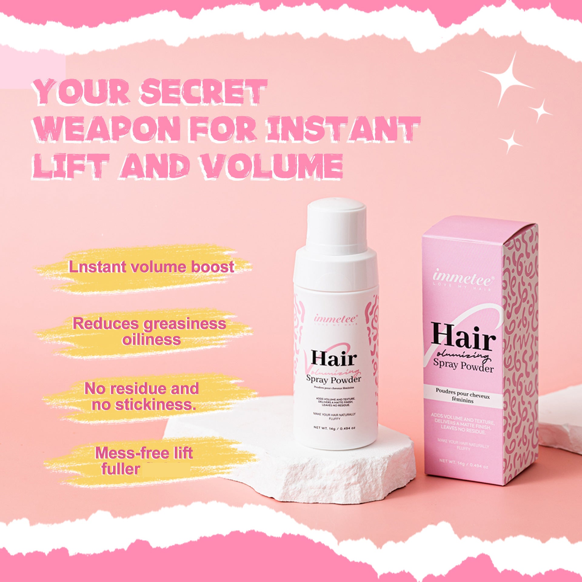 Poudre Booster pour franges féminines